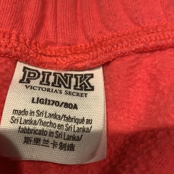 Vintage Pink boyfriend sweat shorts SZ LG - Picture 3 of 5